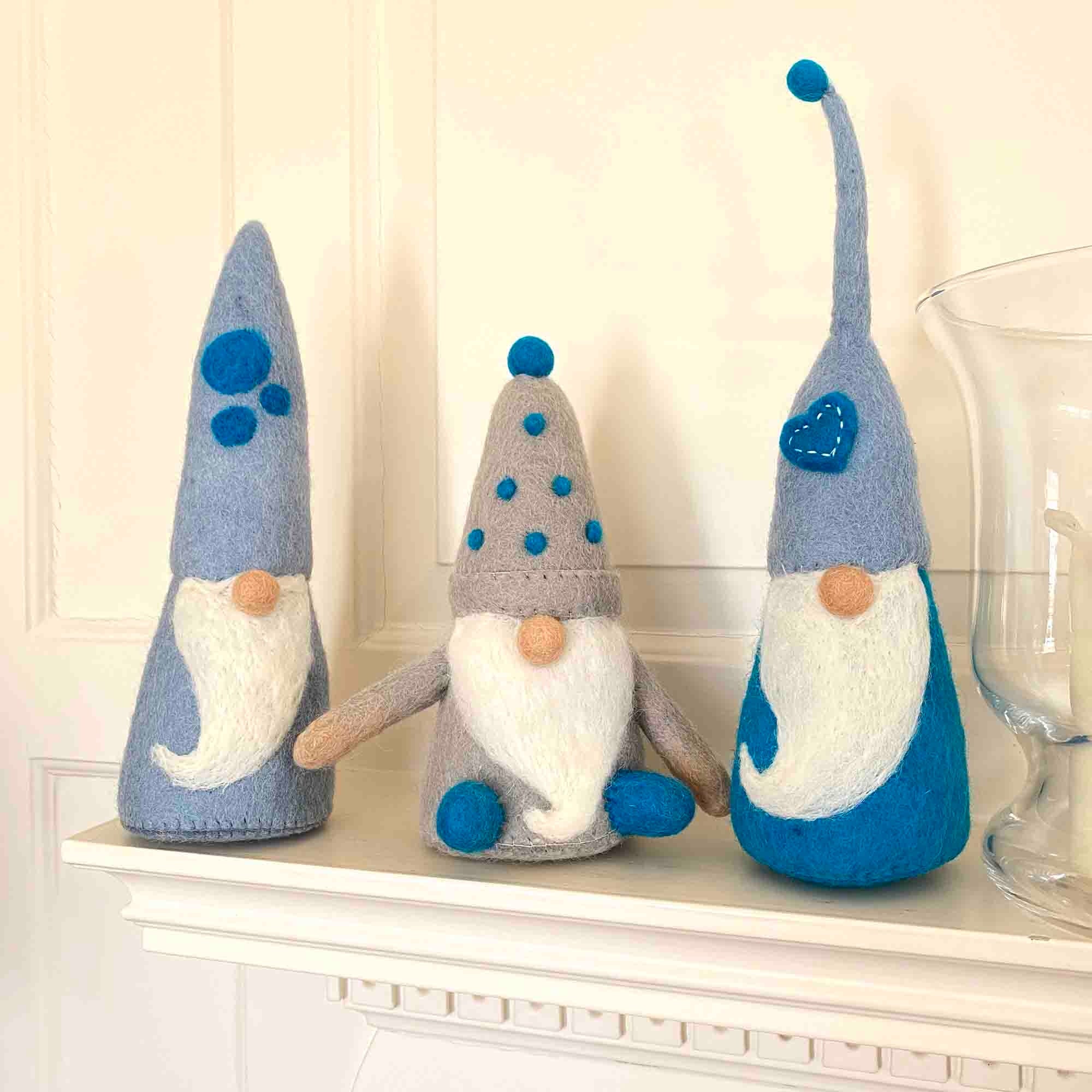 Winter Blues Gnomes