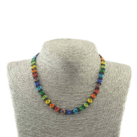 Rainbow Flower Necklace: Assorted