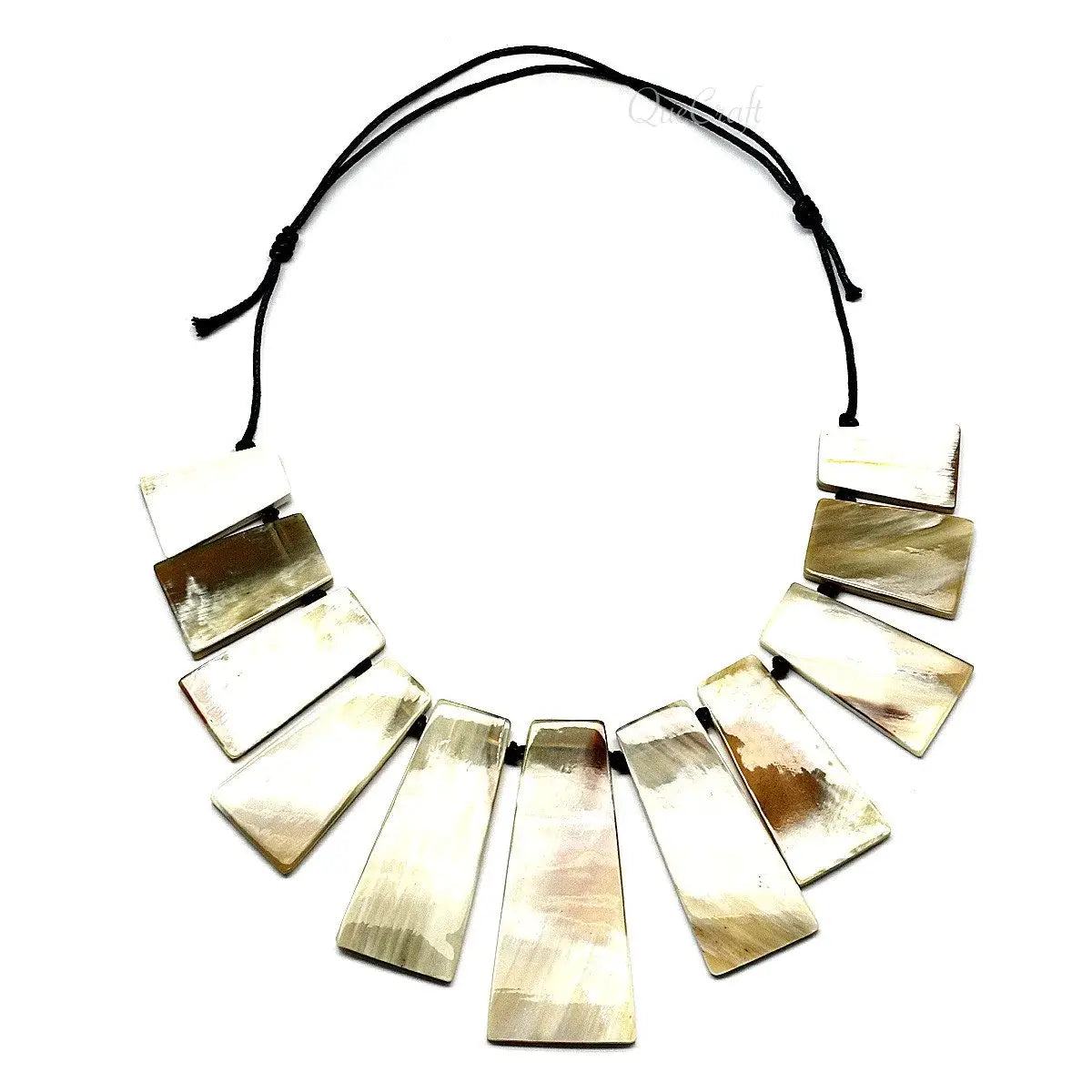 Water buffalo horn necklace