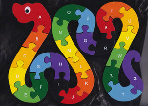 Wooden Puzzle Snake (w)