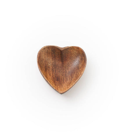 Mango Wood Pinch Dish - Heart