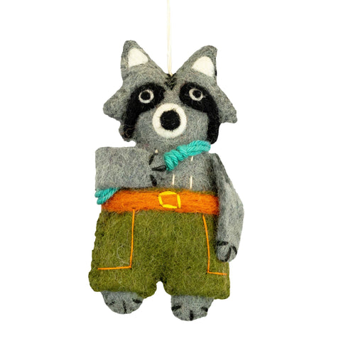 Camp Raccoon Ornament