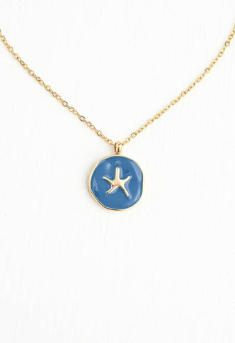 Wear Blue Starfish Necklace