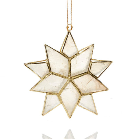 Capiz Star Ornament