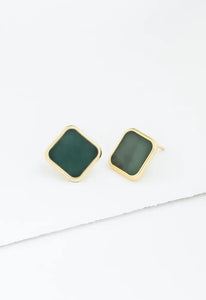 Noble Studs in Evergreen