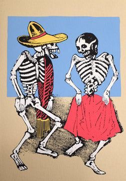 Skeleton Dance Card