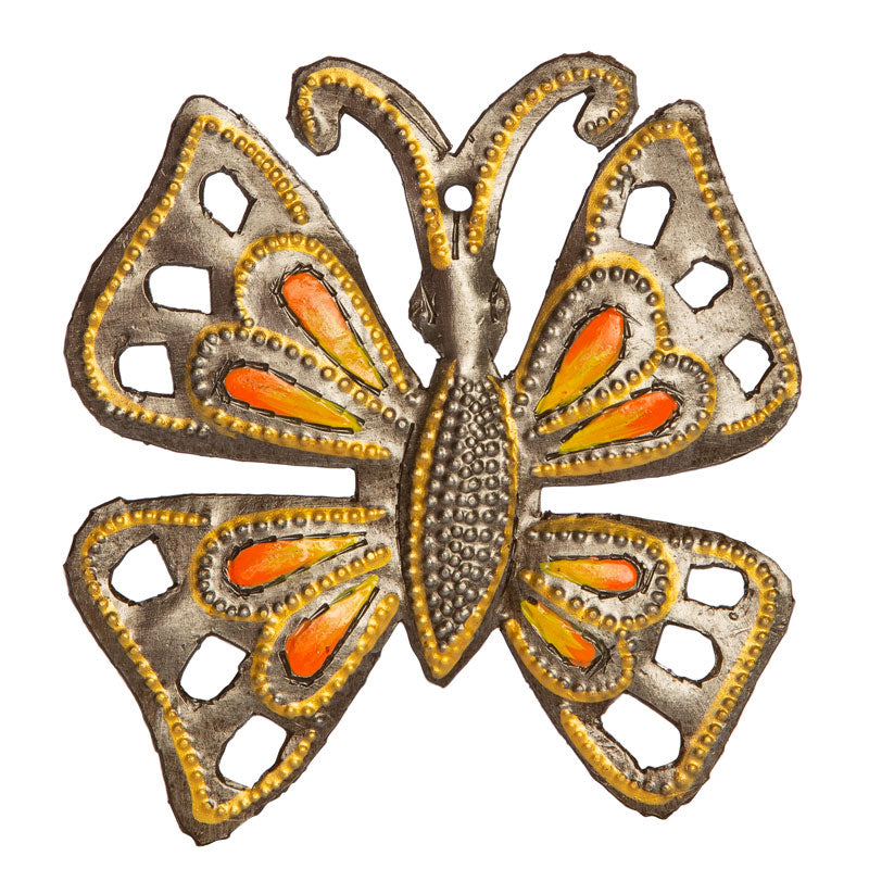 Orange Butterfly Ornament