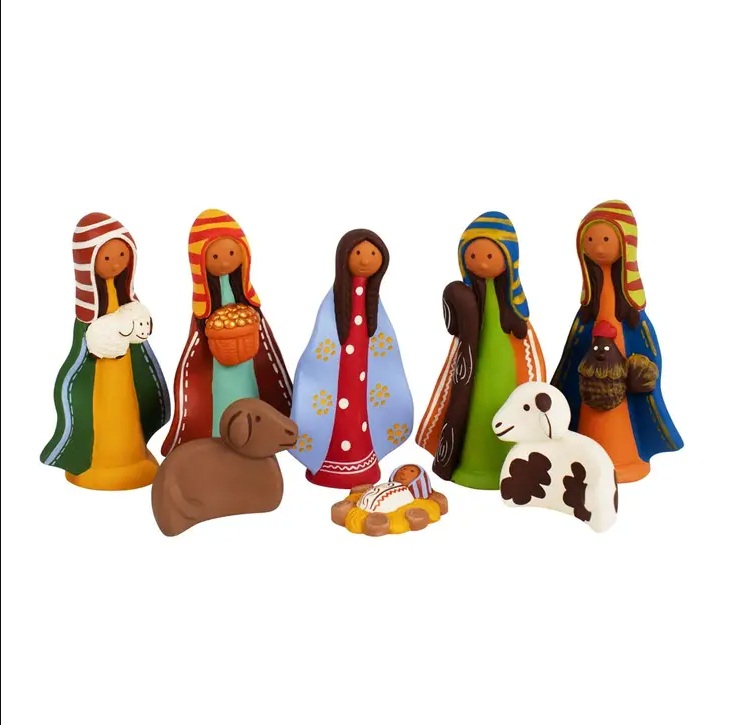 Colorful Ceramic Nativity