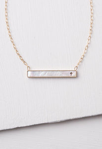 Lenore Cross Bar Necklace