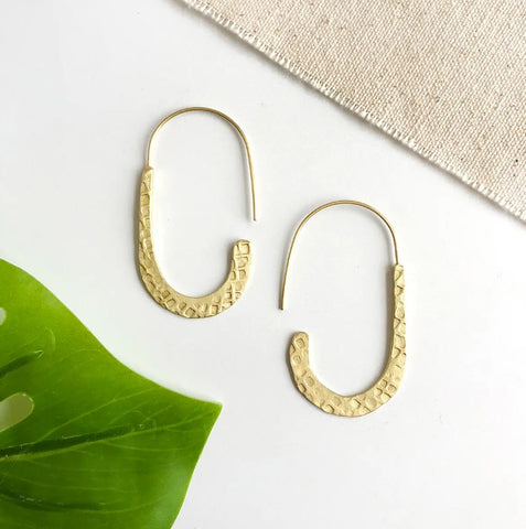 Textured Drop Earrings