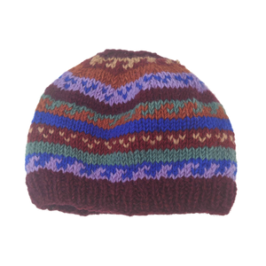 Wool Knit Ponytail Hat