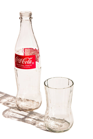 Coca-Cola Drinking Glasses Upcycled  (5 Ounces)