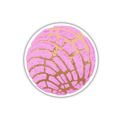 Pink Concha Mexican Vinyl Sticker