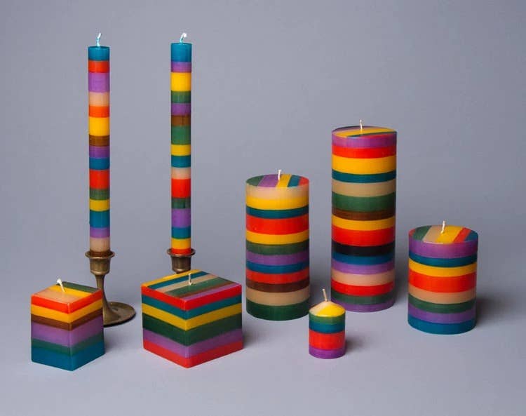 Memphis Stripe Candle: