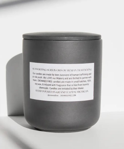 Walk With Me Candle - 10oz - Black - Made by Survivors