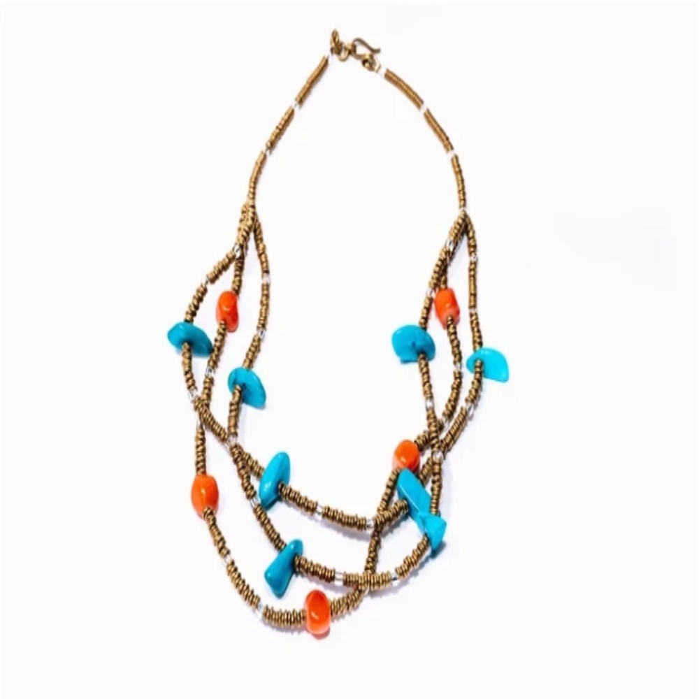 Coral & Turquoise Necklace