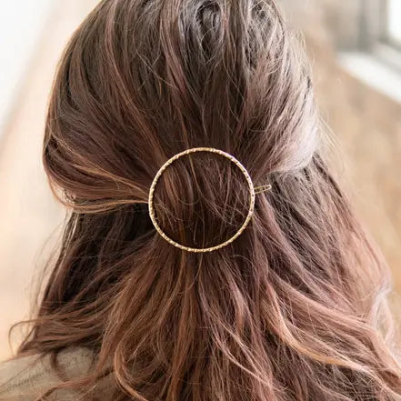 Ellipse Circle Hair Clip