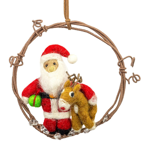 Santa Mini Wreath