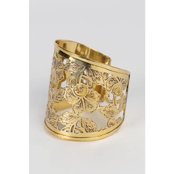 Floral Cuff Bracelet