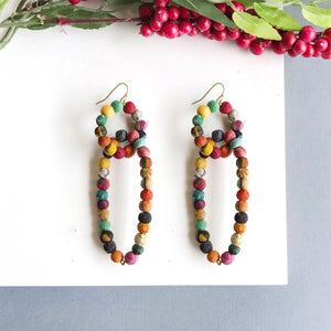 Linked Kantha Earrings