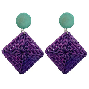 Diamond Rattan Earrings