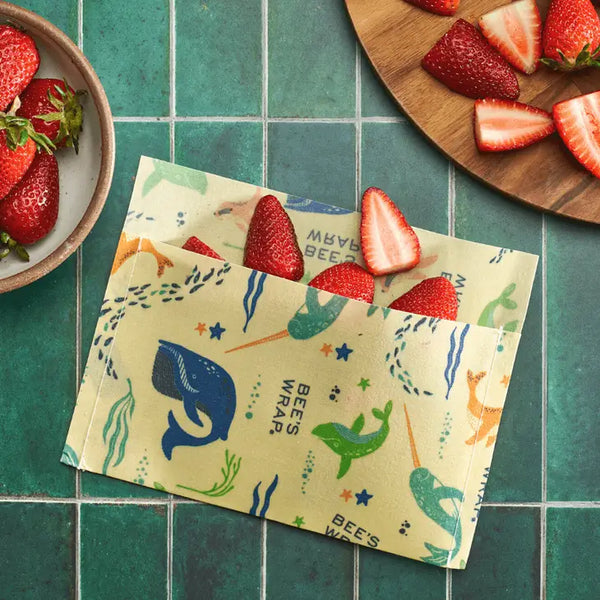 Bee's Wrap -Snack and Sandwich Bags - Under the Sea