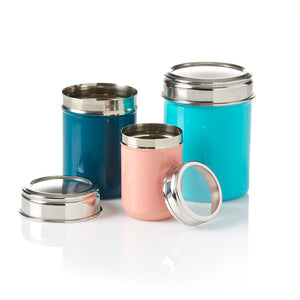 Steel Snack Containers - Set of 3