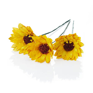 Corn Husk Sunflowers